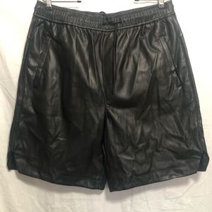 Zara Faux Leather Baggy Shorts
